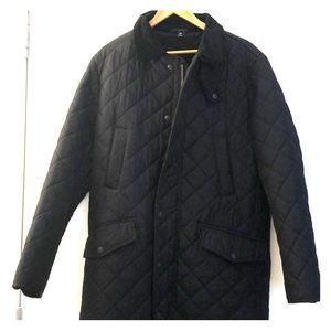 Navy Barbour Quilted Liddesdale Men’s Jacket